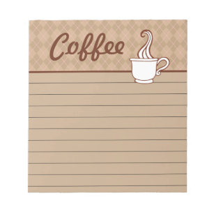 Coffee Grocery Shopping List Kitchen Notepad Gift