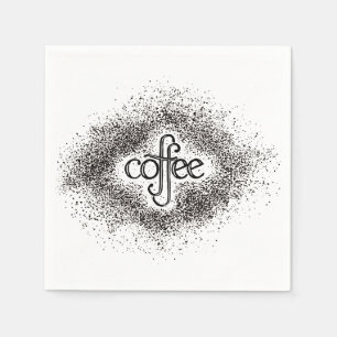 Coffee Grounds Cocktail Napkins (2 sets of 50)