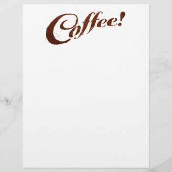 Coffee Grounds Coffee - 8.5x11 Paper by Midesigns55555 at Zazzle
