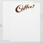 Coffee Grounds Coffee - 8.5x11 Paper (Front/Back)
