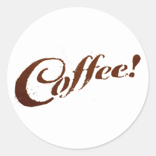Coffee Grounds Coffee _ Circle Sticker