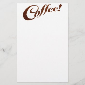 Coffee Grounds Coffee - Note Pad Stationery by Midesigns55555 at Zazzle