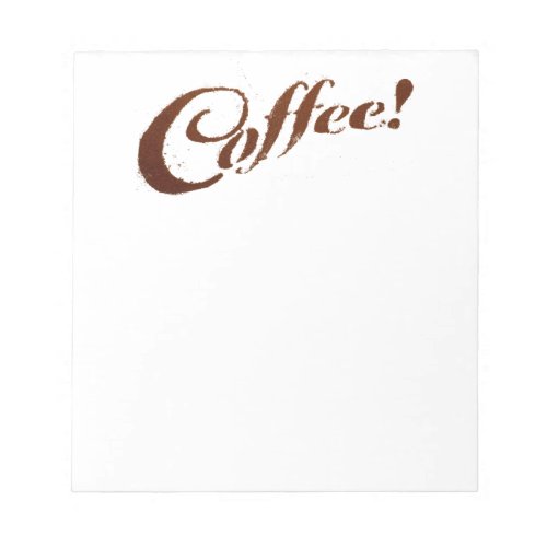 Coffee Grounds Coffee _ Notepad