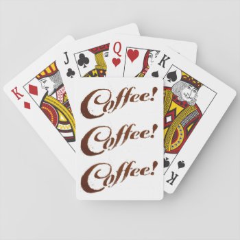 Coffee Grounds Coffee - Playing Cards by Midesigns55555 at Zazzle