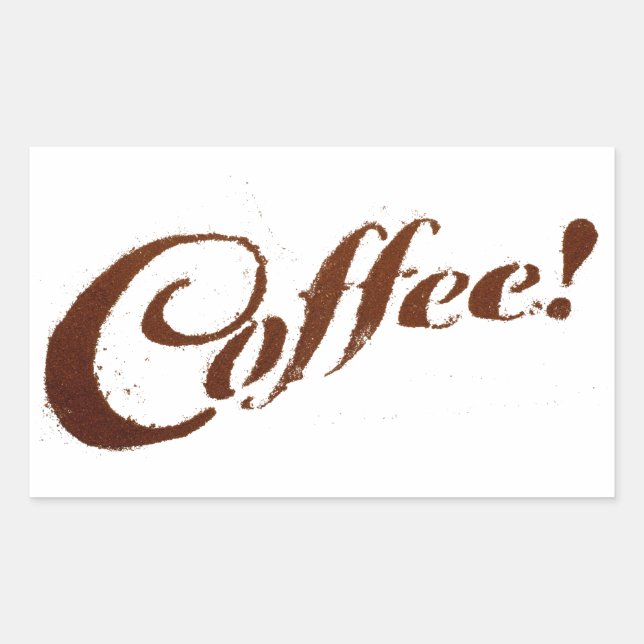 Coffee Grounds Coffee - Rectangle Sticker (Front)