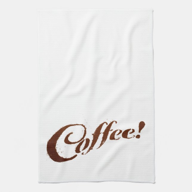 Coffee Grounds Coffee - Towel (Vertical)