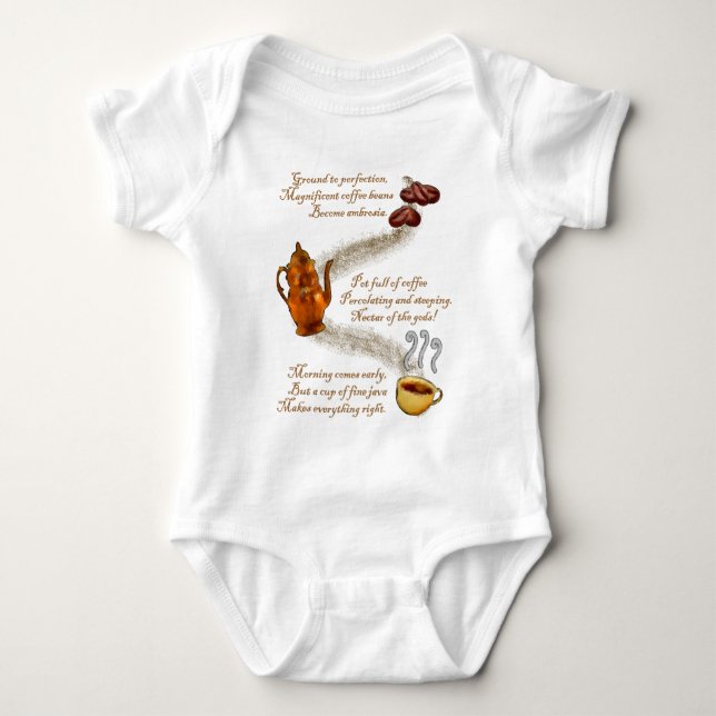 Coffee Haiku Infant Shirts (Front)