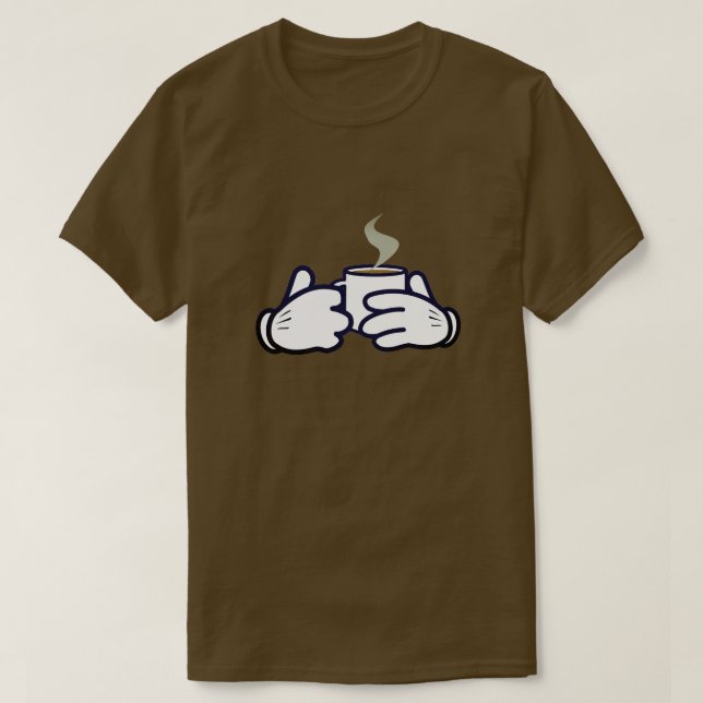 Coffee Hands T-Shirt (Design Front)