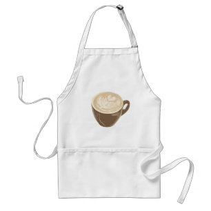 coffee heart art adult apron