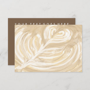 coffee heart art invitation