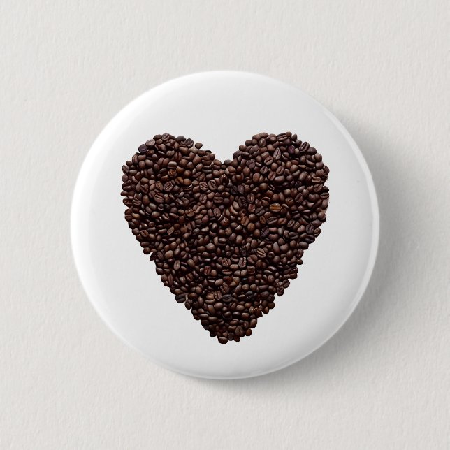 Coffee Heart Button (Front)