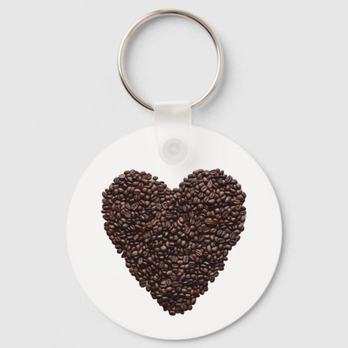 Coffee Heart Keychain