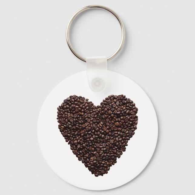 Coffee Heart Keychain (Front)