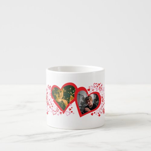 Coffee heart photos lovers or wedding espresso cup