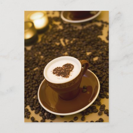 Coffee Heart Postcard