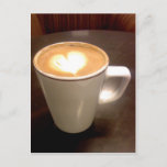 Coffee Heart Postcard at Zazzle