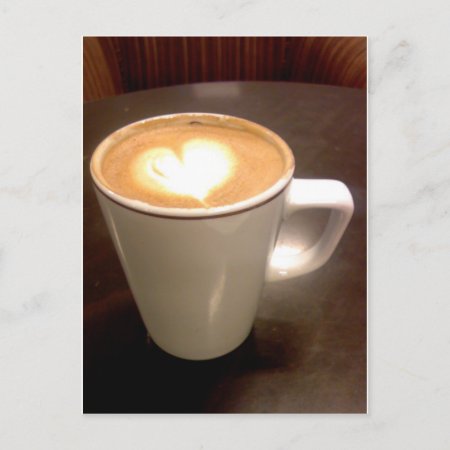 Coffee Heart Postcard