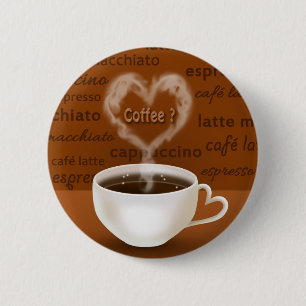 Coffee? Heart Shaped Smoke Button