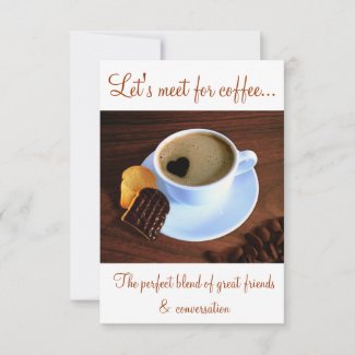 Coffee? Heart Shaped Smoke Invitation