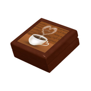 Coffee? Heart Shaped Smoke Jewelry Box