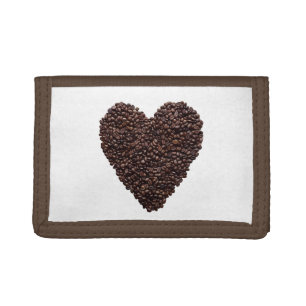 Coffee Heart Tri-fold Wallet