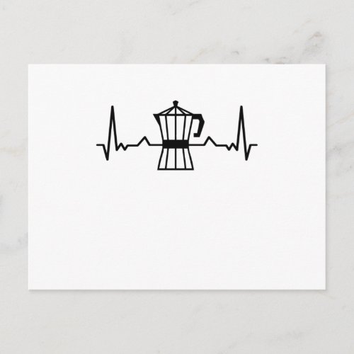 Coffee Heartbeat caffeine Gifts Postcard