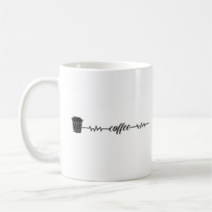 Coffee Heartbeat Coffee Cup Caffeine Lovers