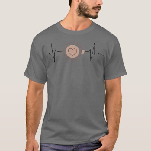 Coffee HeartbeatCoffee Cup Heartbeat  T_Shirt