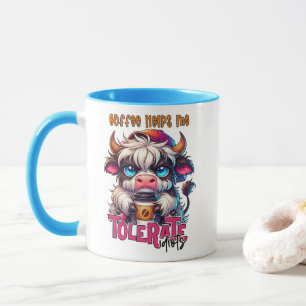 Coffee Helps Me Tolerate Idiots Mug