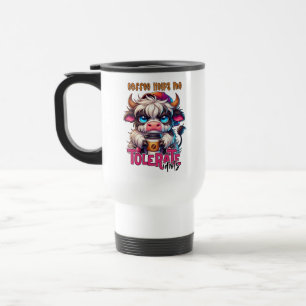 Coffee Helps Me Tolerate Idiots Travel Mug