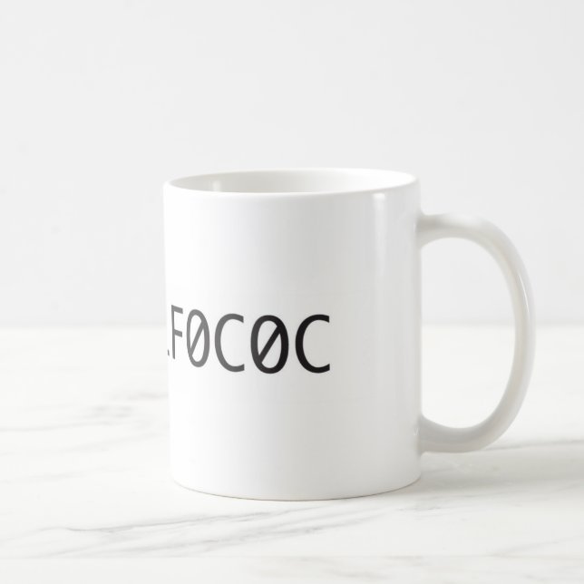 Coffee Hexadecimal Mug (Right)