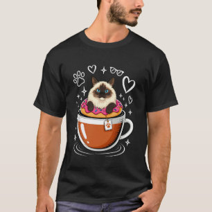 Coffee Himalayan Cat Donut T-Shirt