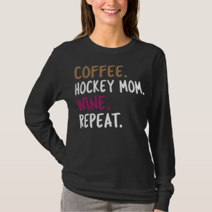 coffee hockey mom wine repeat pull over