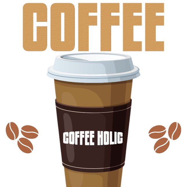 Coffee Holic Mug | Coffee Lover Typography Cup (Creator Uploaded)