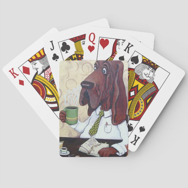 Coffee Hound playing cards (Back)