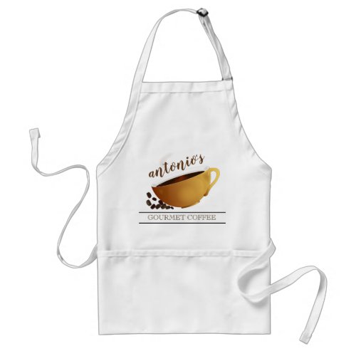 Coffee House Barista Personalized Adult Apron