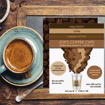 Coffee House Flyer Invitation by SharonCullars at Zazzle