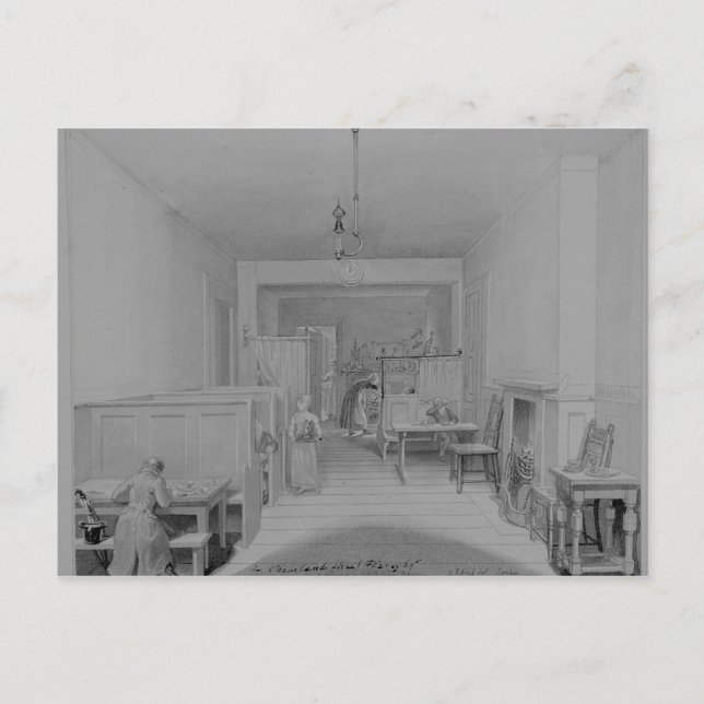 Coffee House in Cleveland Street Postcard (Front)