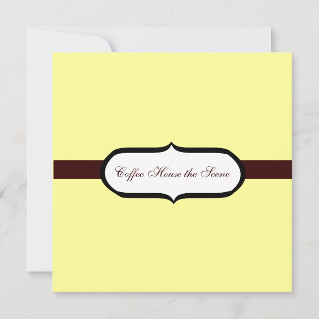 Coffee House Invitation (Front)