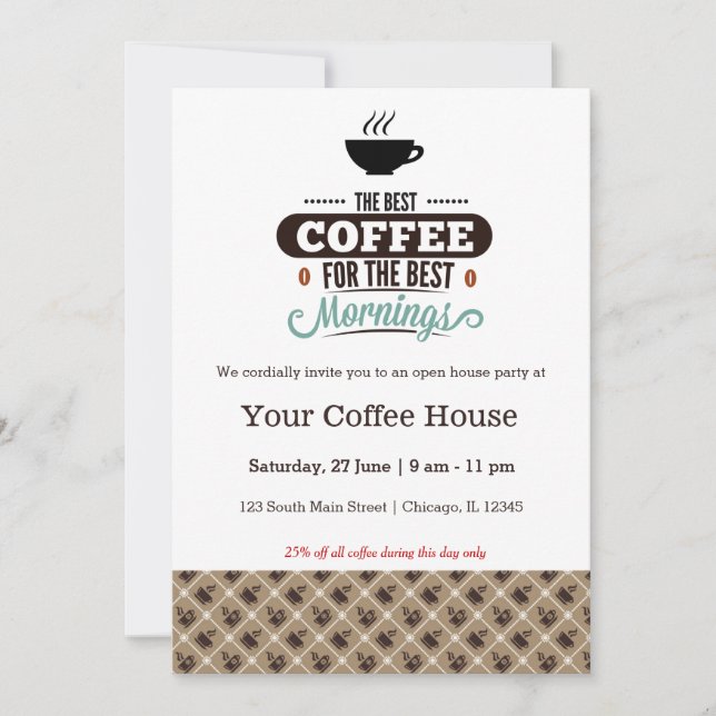 Coffee House Invitation (Front)