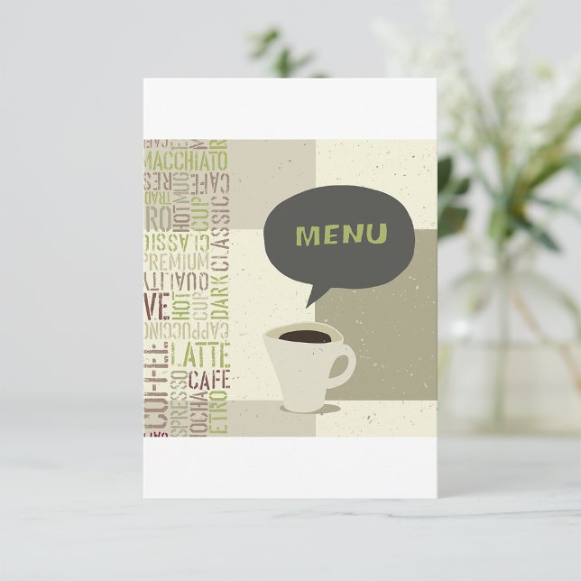 Coffee House Menu Invitations (Creator Uploaded)