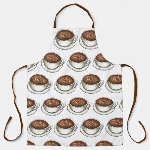 Coffee House Shop Cappuccino Latte Art Cup Café Apron