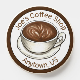 Coffee House Shop Latte Cappuccino Barista Café PopSocket