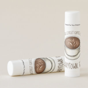 Coffee House Shop Seattle Latte Art Cup Café Lip Balm