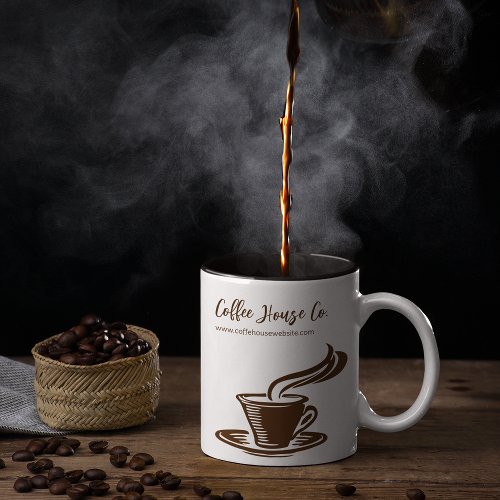 Coffee House  Shop Two_Tone Coffee Mug