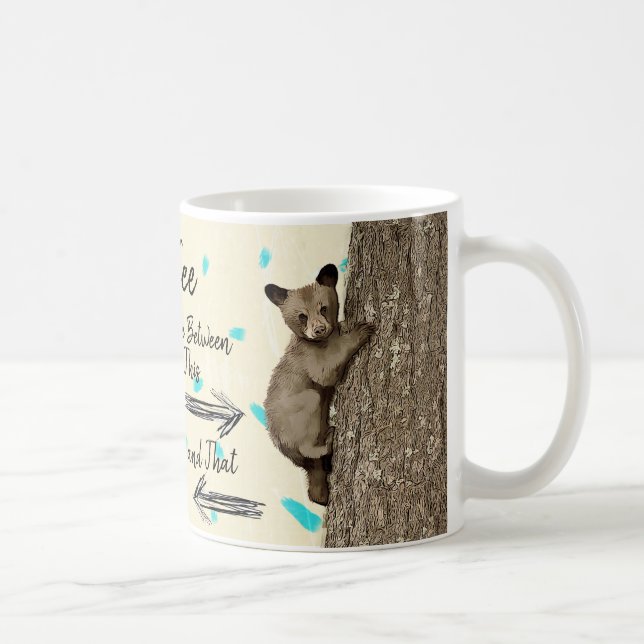 Coffee Humor Bear Cub Mug (Right)