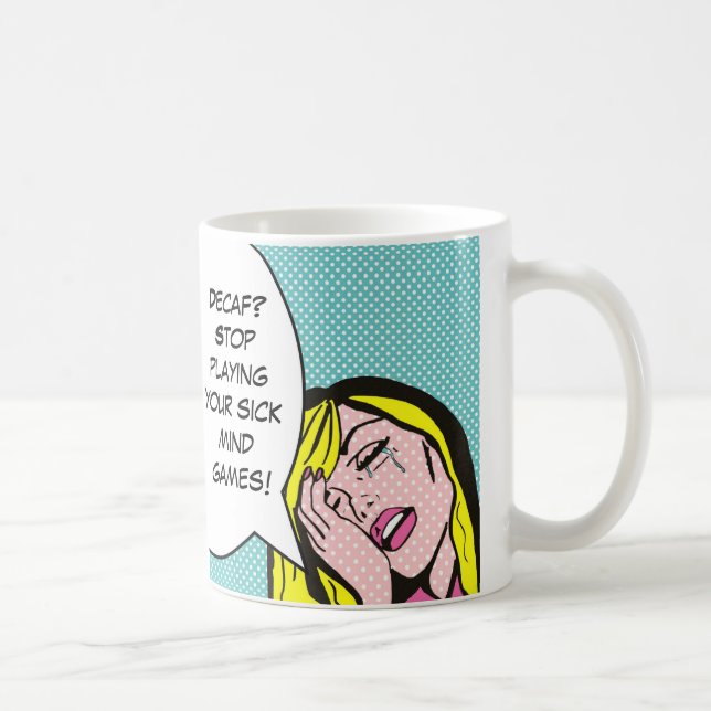 Coffee Humor Comic Book Mug (Right)