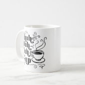 Coffee Humor | Cute Shuh-Duh-Fuh-Cup Punny Coffee Mug (Front Left)