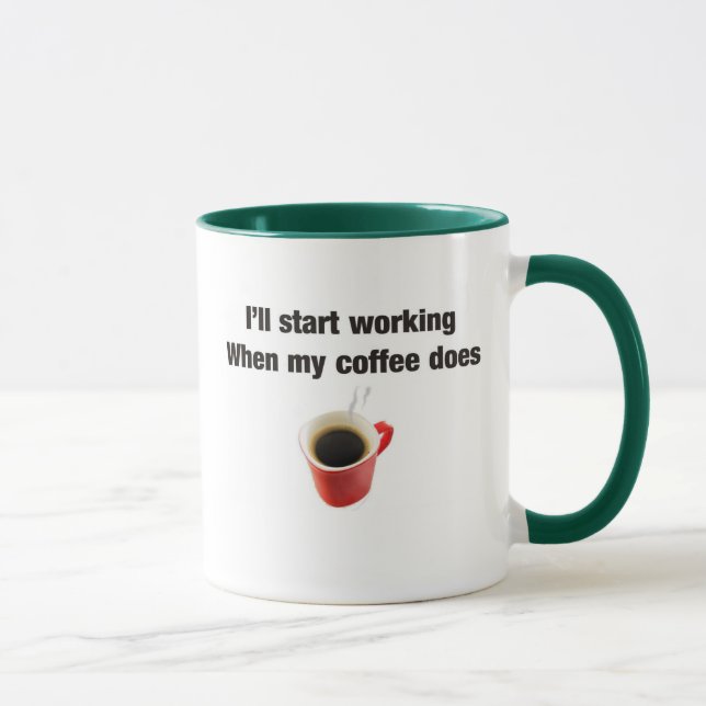 Coffee humor for the work place mug (Right)