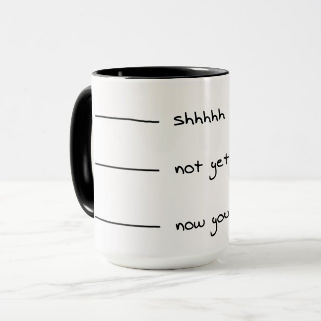 coffee humor graphic mug (Front Left)